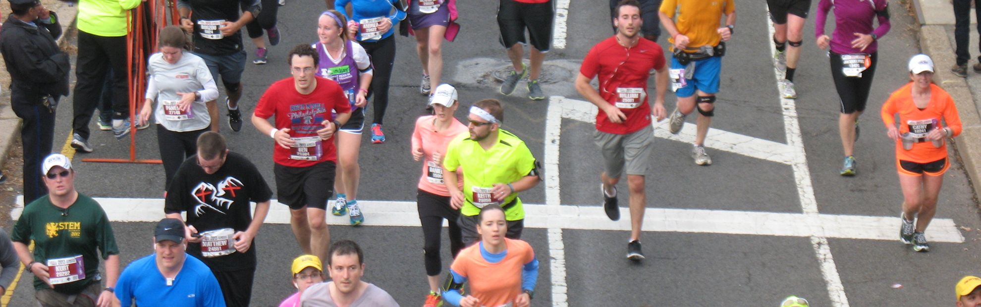 Me running in the 2013 Philadelphia Half Marathon