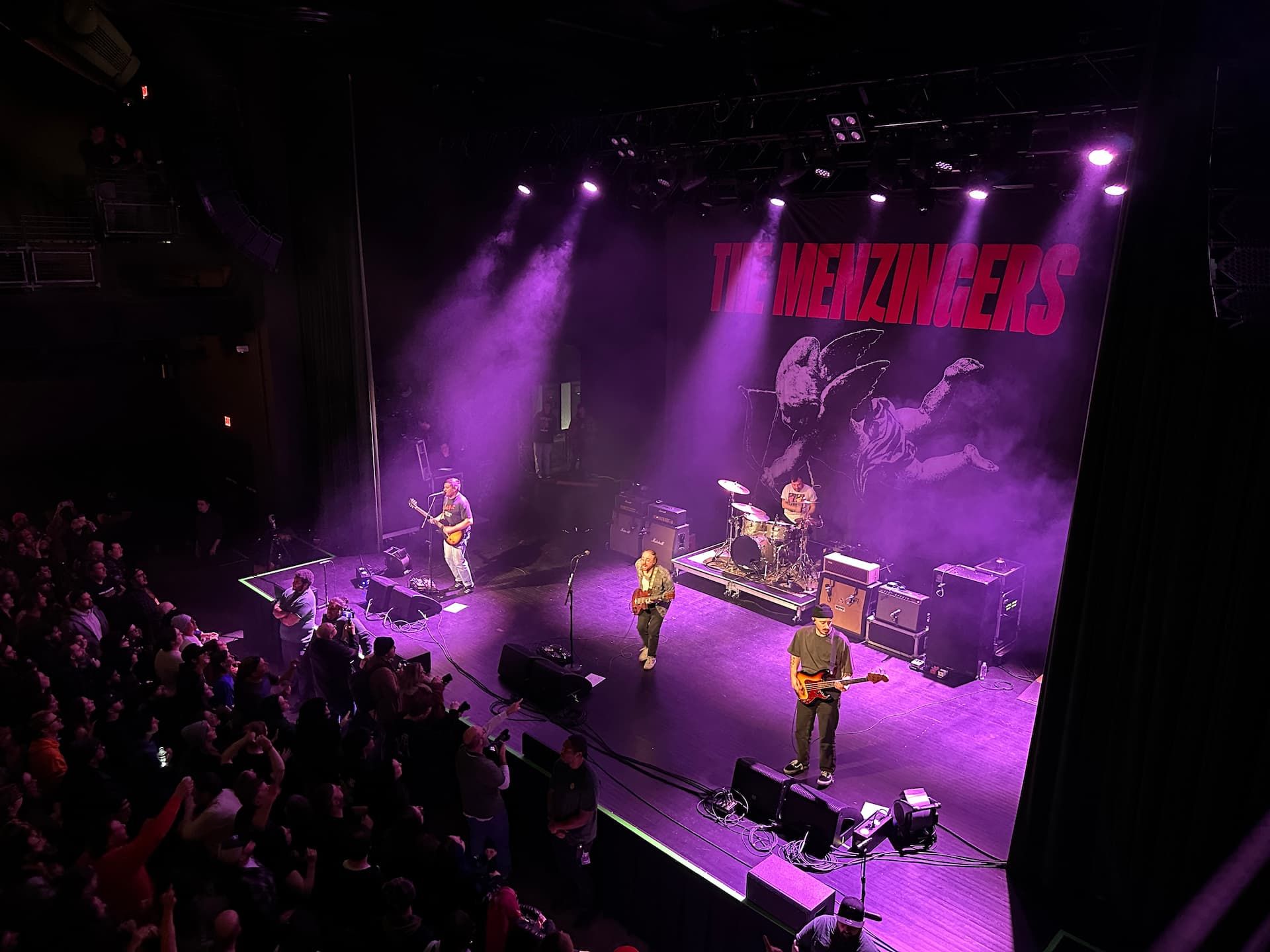 The Menzingers playing on stage at Archer Music Hall