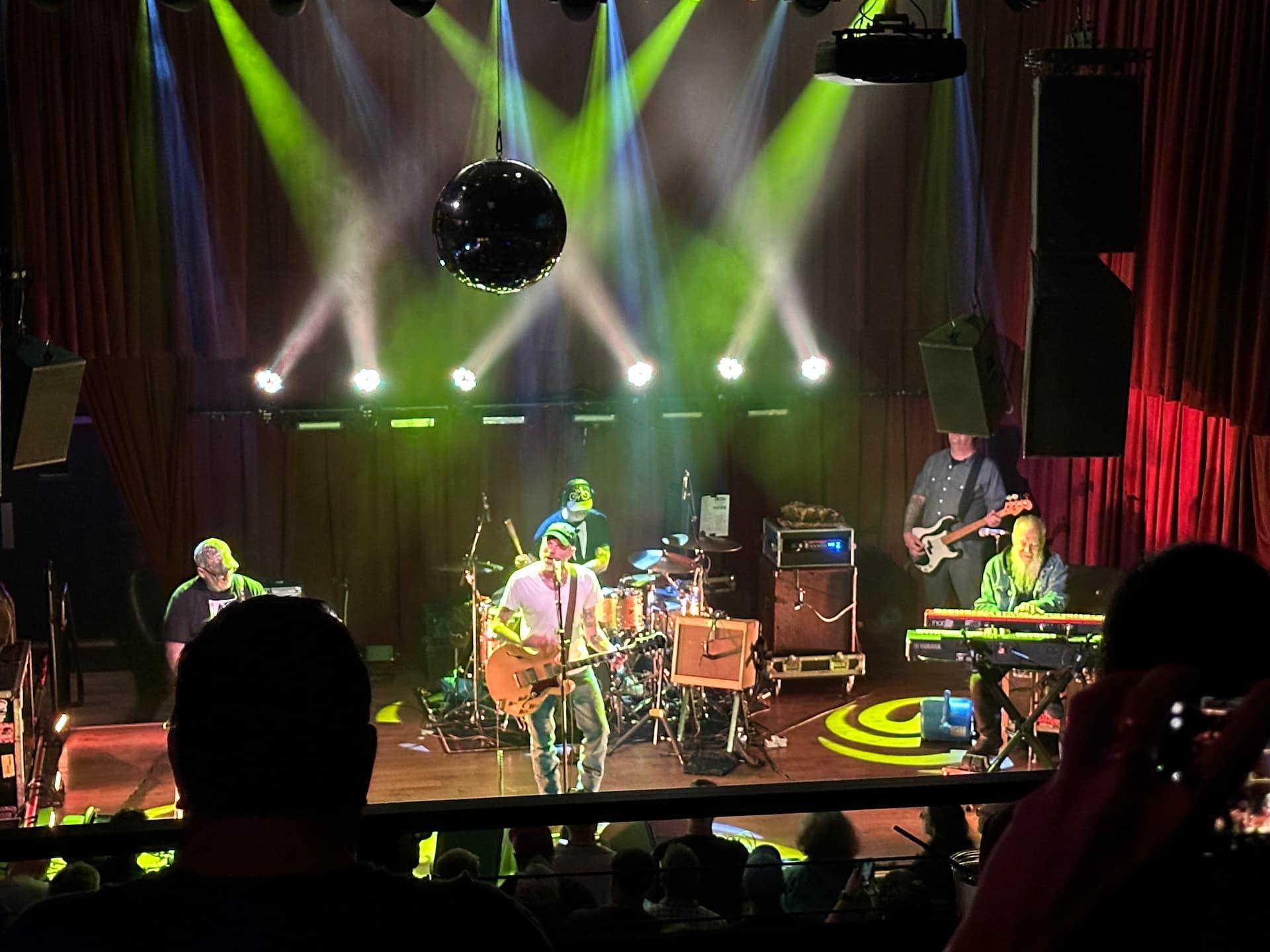 The band Lucero playing live on stage