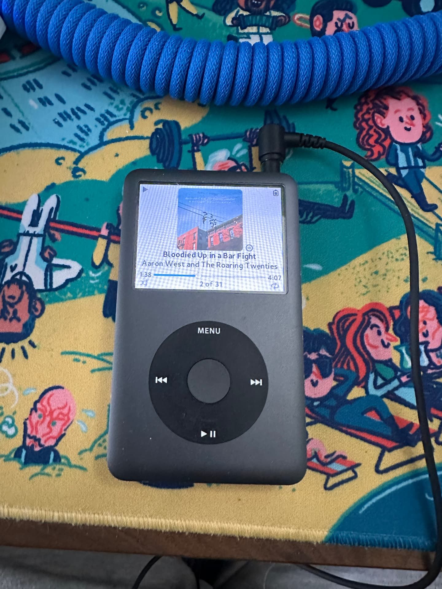 My iPod sitting on my desk